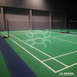 Red BADMINTON NET 6,1x0,76m. Fabricada en España. Nylon trenzado. Cinta superior.