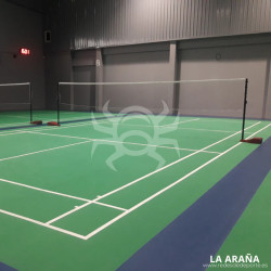 Red BADMINTON NET 6,1x0,76m. Fabricada en España. Nylon trenzado. Cinta superior.