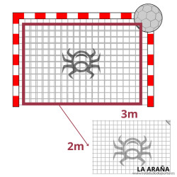 BALONMANO/FÚTBOL SALA CORTINAS AMORTIGUADORAS para  3x2m, juego